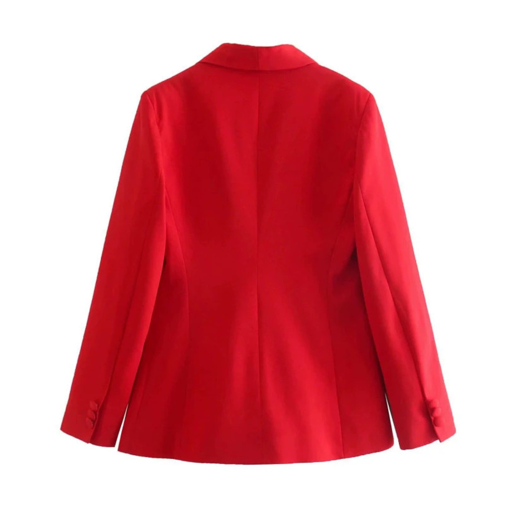 Spring Red Formal Suit Jacket - Picture 2 of 5